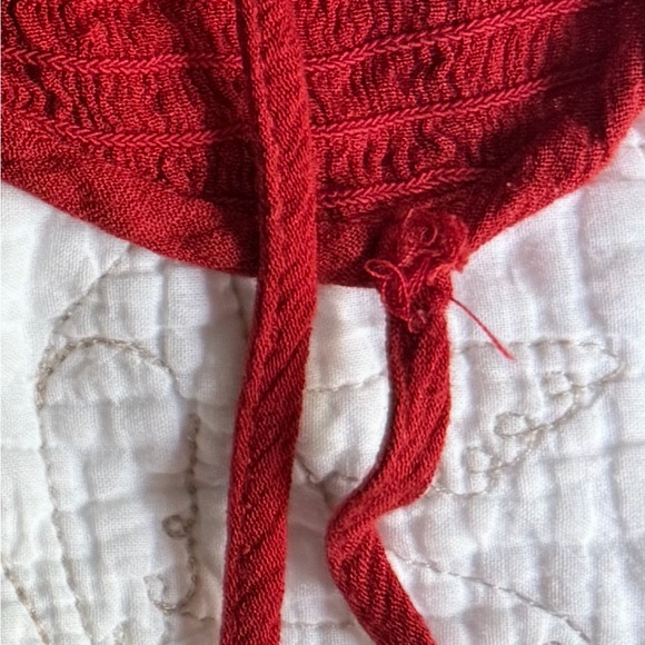 Free People Beau Red Floral Print Smocked Maxi Dress - Picture 8 of 8